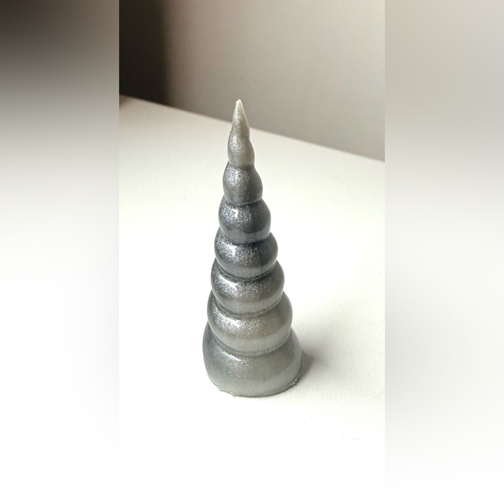 Mini Unicorn Horn Charm Handmade Silver